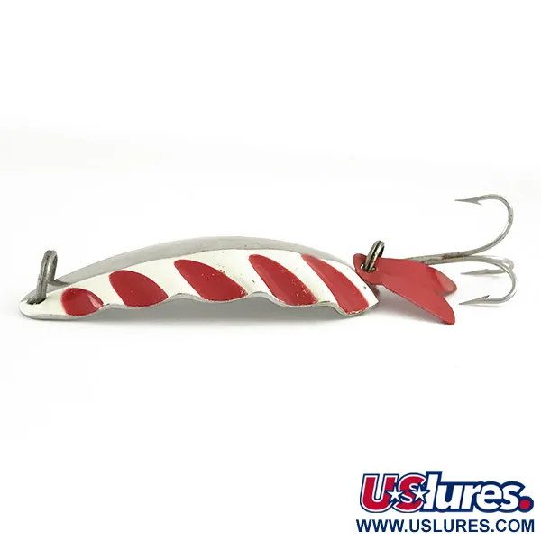 AL&W Half Wave Blinker, Nickel/Rot/Weiß, 19g, Wellenkante, #6652