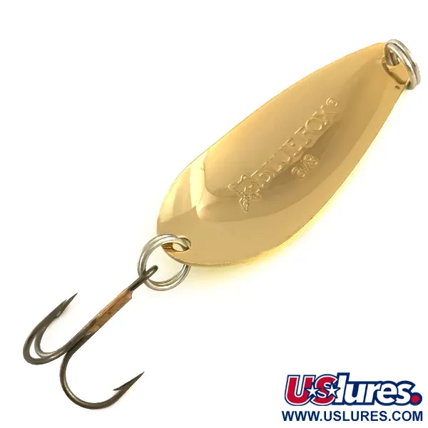 Blue Fox Strobe Tear Drop Blinker, Five of Diamonds, 11g, Gold, #6661