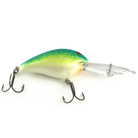 Norman DD 22 Tieflaufender Crankbait, Gelb/Weiß/Hellblau, 28g, #6665