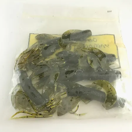 Gary Yamamoto Kreature Gummiköder, Green Pumpkin, 10cm, Hula-Skirt, #6666