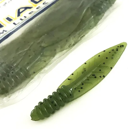 Maniac Custom Lures Maniac Cut'r Bug Gummiköder, Green Pumpkin, 6cm, #6668