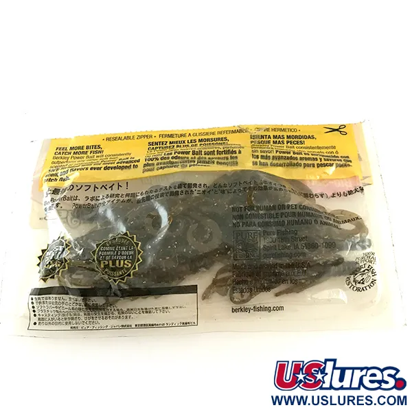 Berkley PowerBait Bungee Hawg Gummiköder, Green Pumpkin, 7cm, #6671