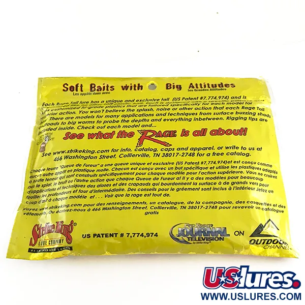 Strike King Rage Tail Rage Craw Gummiköder, Watermelon Meat, 9cm, #6673