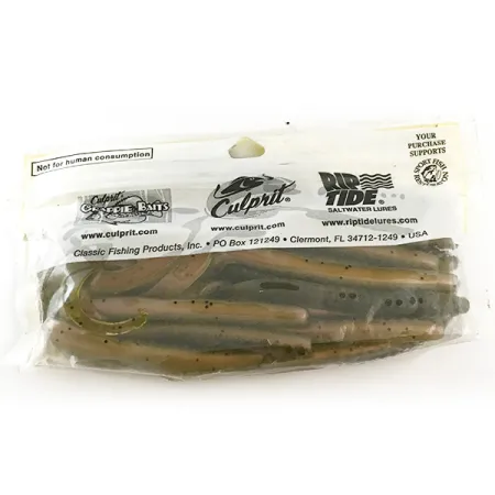 Culprit Original Worm Gummiköder, Green Pumpkin Red, 14cm, #6682