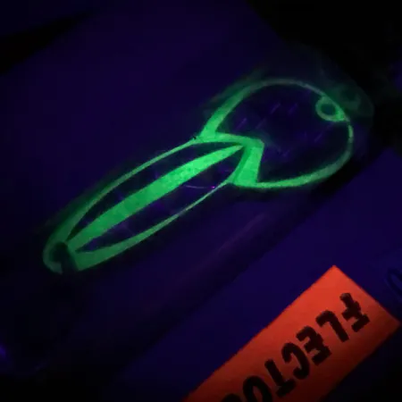 Loco 2 Glen Evans UV Blinker, Gelb UV, 7g, Flectolite-Muster, #6700