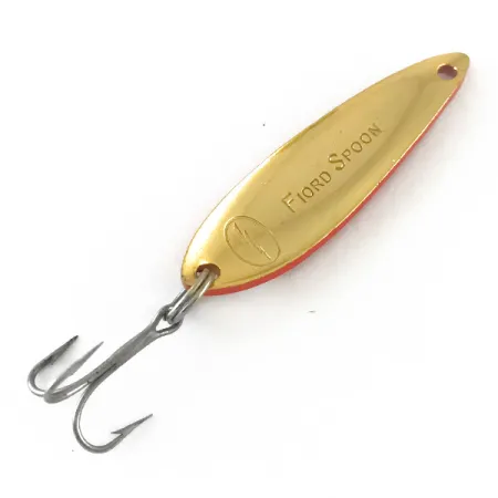 Acme Fiord Spoon Blinker, Rot / Weiß / Gold, 7g, Klassik, #6697