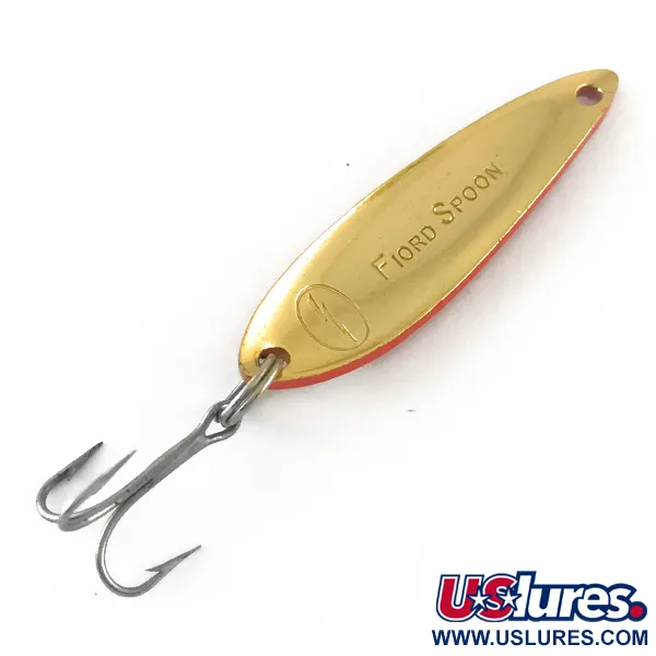 Acme Fiord Spoon Blinker, Rot / Weiß / Gold, 7g, Klassik, #6697