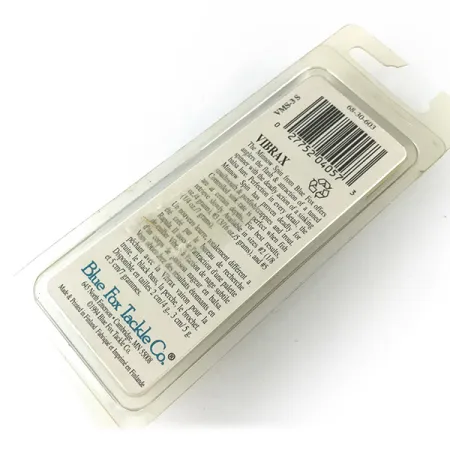 Blue Fox Vibrax Minnow Spin 1 Spinner, Silber, 5g, Finnland-Ära, #6717