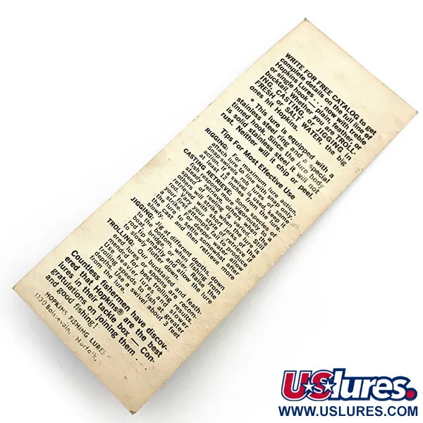 Hopkins s1 - Jig Lure Blinker, Gehämmertes Nickel, 11g, Bucktail, #6735