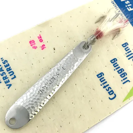 Hopkins s1 - Jig Lure Blinker, Gehämmertes Nickel, 11g, Bucktail, #6735