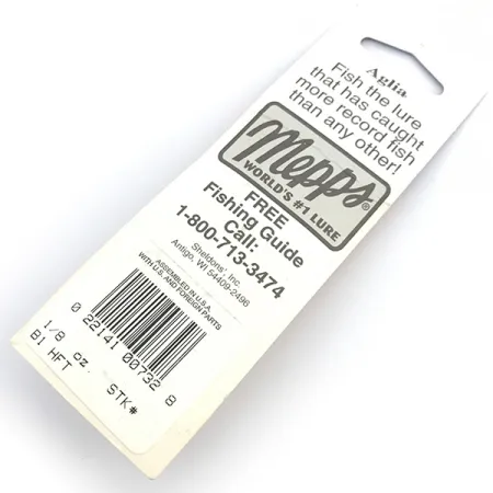 Mepps Aglia 1 Spinner, Fire Tiger, 3.5g, UV-aktiv, #6745