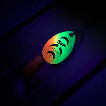 Mepps Aglia 1 Spinner, Fire Tiger, 3.5g, UV-aktiv, #6745
