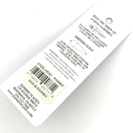 Rainbow Plastics Steelhead UV Blinker, Rainbow, 14g, UV-aktiv, #6752