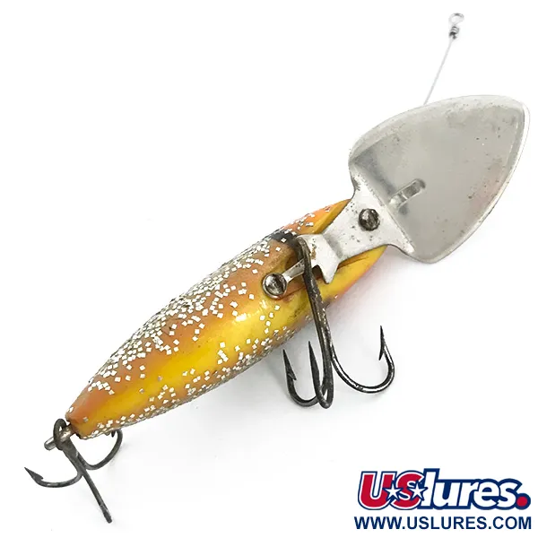 Suick Cisco Kid Wobbler, Orange/Gelb, 10g, Glitzer-Dekor, #6756