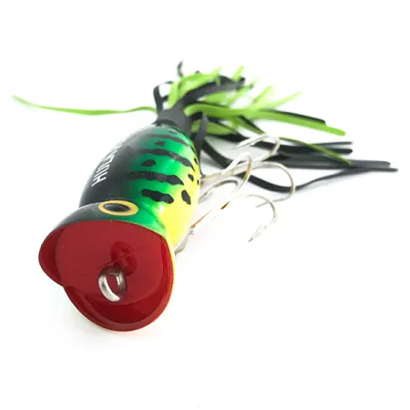 Fred Arbogast Hula Popper Oberflächenköder, Fire Tiger, 10g, #6760