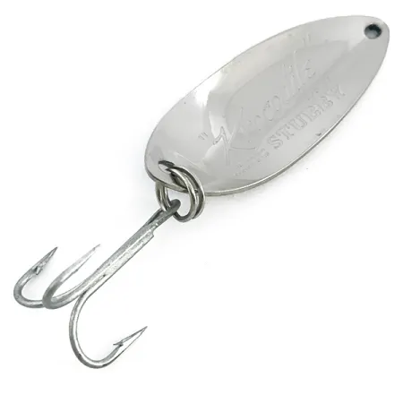 Luhr Jensen Krocodile Stubby Blinker, Nickel / Blau, 14g, USA, #6774