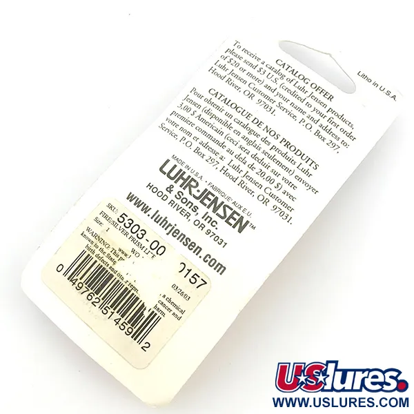 Luhr Jensen Loco 1 UV Blinker, Red / Hologram, 4g, UV-Finish, #6779