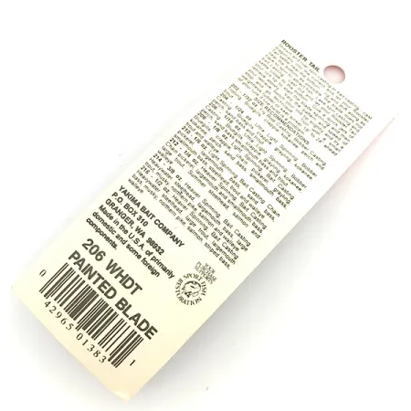 Worden’s Original Rooster Tail Painted Blade Spinner, Weiß, 1,7g, #6792