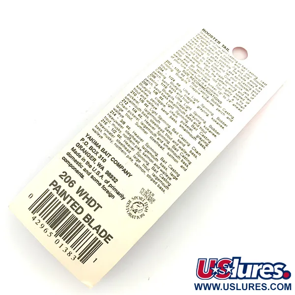 Worden’s Original Rooster Tail Painted Blade Spinner, Weiß, 1,7g, #6792