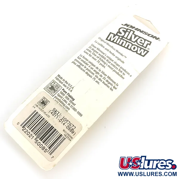 Johnson Silver Minnow Blinker, Gold, 7g, Krautschutz, #6798