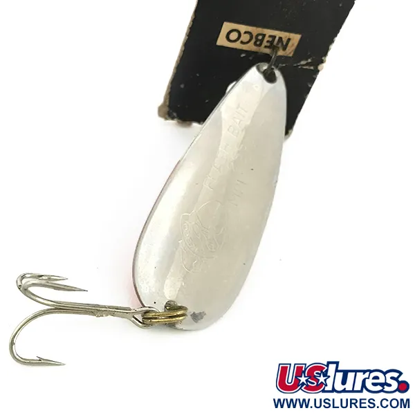 Nebco FlashBait 266 Blinker, Rot / Weiß / Nickel, 10g, Einzelhaken, #6801