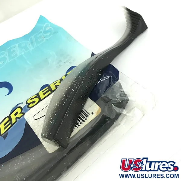 Yamamoto Saltwater series Gummifisch, Black/Hologram Belly, 12.7cm, #6830