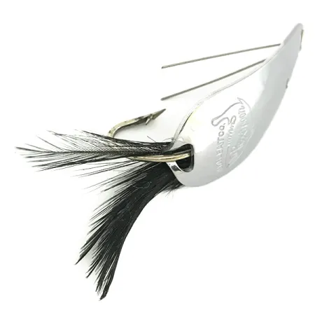 Weezel bait Rex Spoon Krautblinker, Nickel / Schwarz, 12,5g, #6879