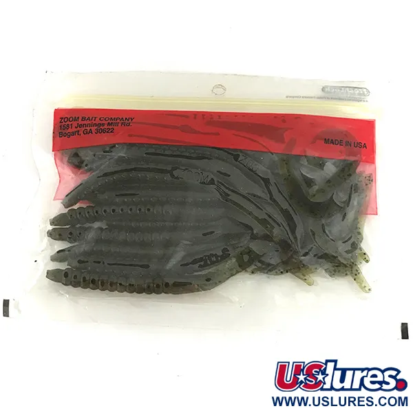 Zoom Super Salt Plus Softbait, Green Pumpkin, 17cm, U-Tale, #6892