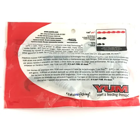 YUM soft bait 8pcs Gummiköder, Green Pumpkin, 10cm, LPT, #6893