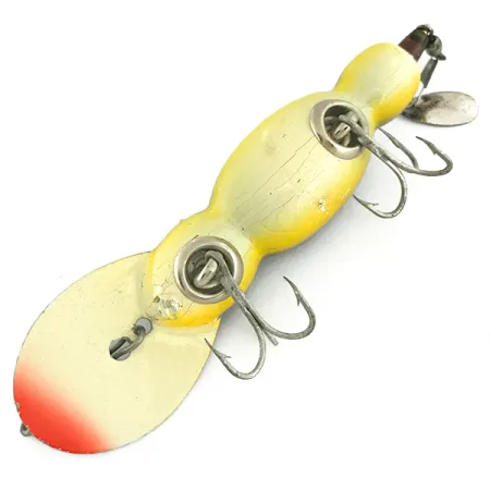 Bomber Water Dog Wobbler, Gelb gefleckt, 9g, Balsa-Holz, #6901