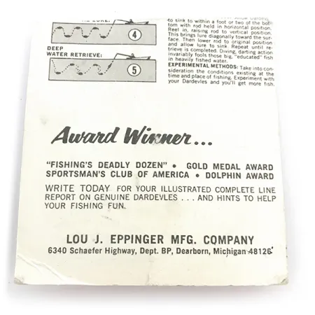 Eppinger Dardevle Midget Blinker, Rot/Weiß/Nickel, 5.3g, #816