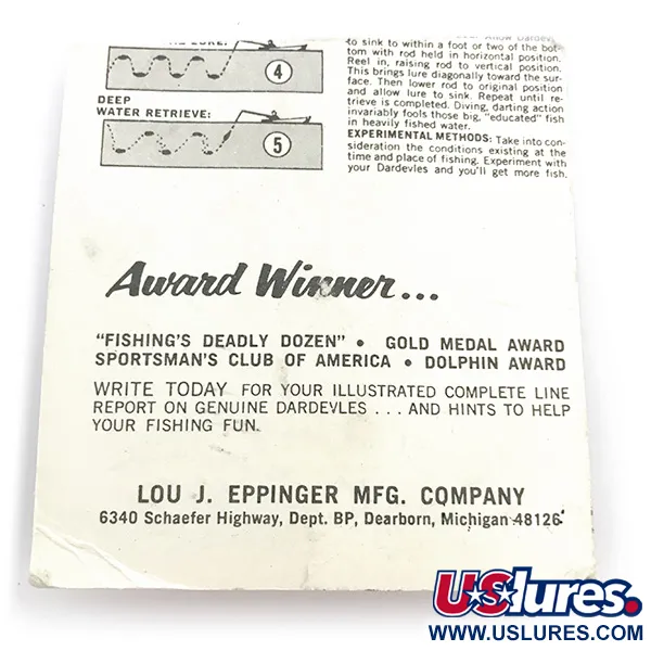 Eppinger Dardevle Midget Blinker, Rot/Weiß/Nickel, 5.3g, #816