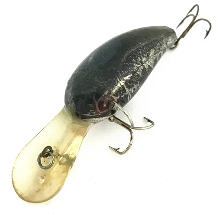 Cotton Cordell Big O Crankbait, Black/Silver/Gold, 10g, Floating, #6944