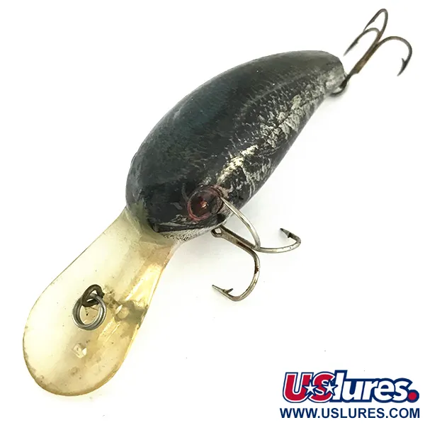 Cotton Cordell Big O Crankbait, Black/Silver/Gold, 10g, Floating, #6944
