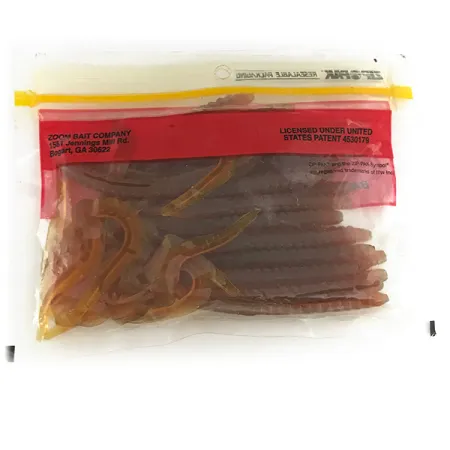 Zoom Super Salt Plus Gummiköder, Motor Oil Chartreuse, 15cm, UV, #6954