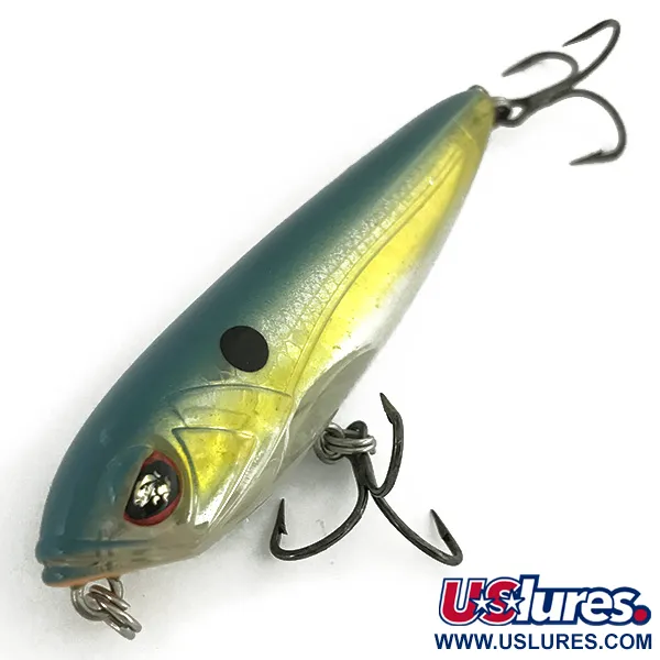 Gary Yamamoto Tate' Pencil Walker, Teal/Gelb, 10g, Topwater, #6960