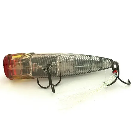 Yo-Zuri 3DB Popper, Anthrazit/Klar, 10g, 3D Prism Finish, #6967