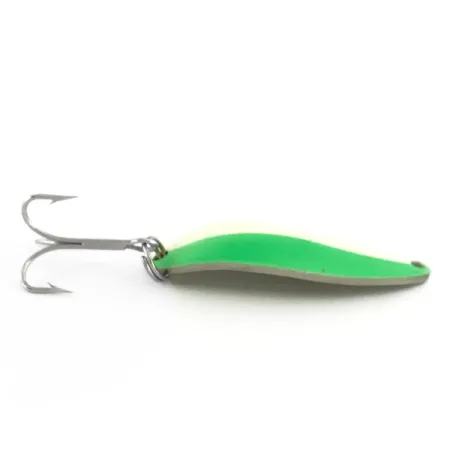 Seneca Little Cleo (Hula Girl) Glow Blinker, Weiß/Grün/Nickel, 18g, #6969