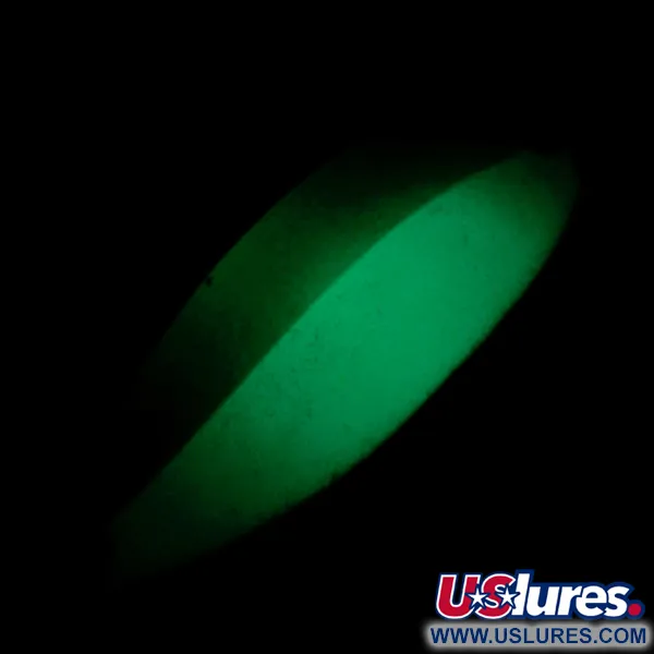 Seneca Little Cleo (Hula Girl) Glow Blinker, Weiß/Grün/Nickel, 18g, #6969