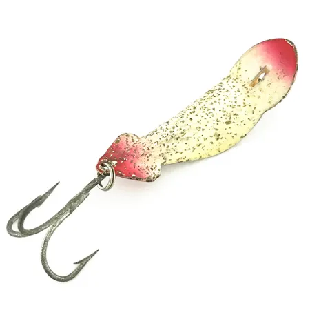 Buck Perry Spoonplug Spoon, Weiß/Rot/Silberglitzer, 5g, #6984