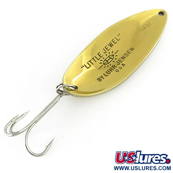Luhr Jensen Little Jewel Blinker, Gold, 21g, Vintage USA, #7028