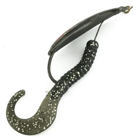 Weedless Johnson Silver Minnow Blinker, Schwarz / Rot, 14g, #7071