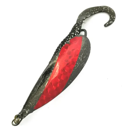 Weedless Johnson Silver Minnow Blinker, Schwarz / Rot, 14g, #7071