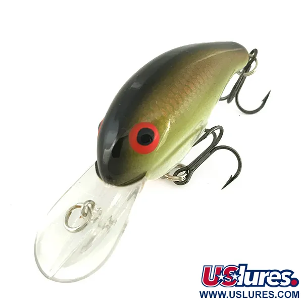 Bandit 200 Crankbait, Oliv-Gold, 8.5g, Rassel-System, #7077