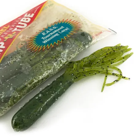 Strike King Flipt-N-Tube Gummiköder, Green Pumpkin, 13cm, 7Stk, #7090