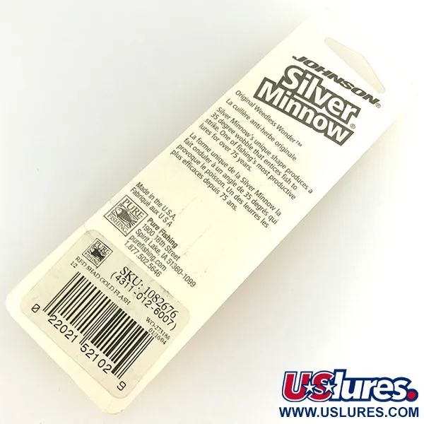 Johnson Silver Minnow Krautblinker, Red Shad Gold Flash, 14g, #1082676