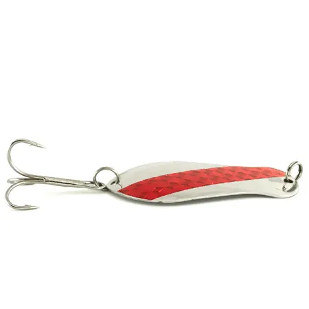 K-B Bait K-B Spoon Blinker, Nickel / Rot, 14g, Prismenstreifen, #7119