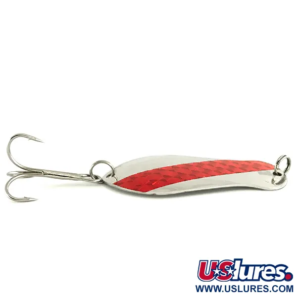 K-B Bait K-B Spoon Blinker, Nickel / Rot, 14g, Prismenstreifen, #7119