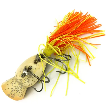 Fred Arbogast Hula Popper Topwater-Köder, Frog, 14g, Skirt, #7126