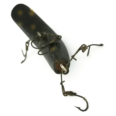 Helin FlatFish Holzköder, Schwarz-Gelb, 10g, Spreader-Bar, #7127